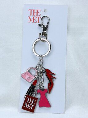 The Met Charm Keychain New Fashion Charm Key Ring Handbag Lipstick Shoe